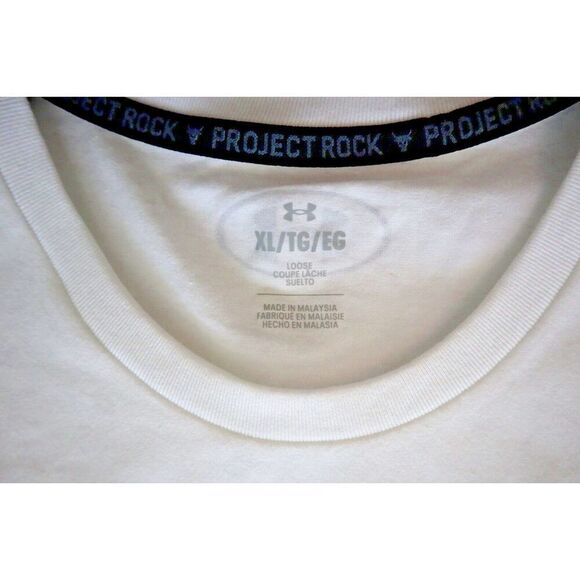 Under Armour 1378908-100 Men's Sz XL White UA Project Rock Champion Tank Top - Picture 3 of 9